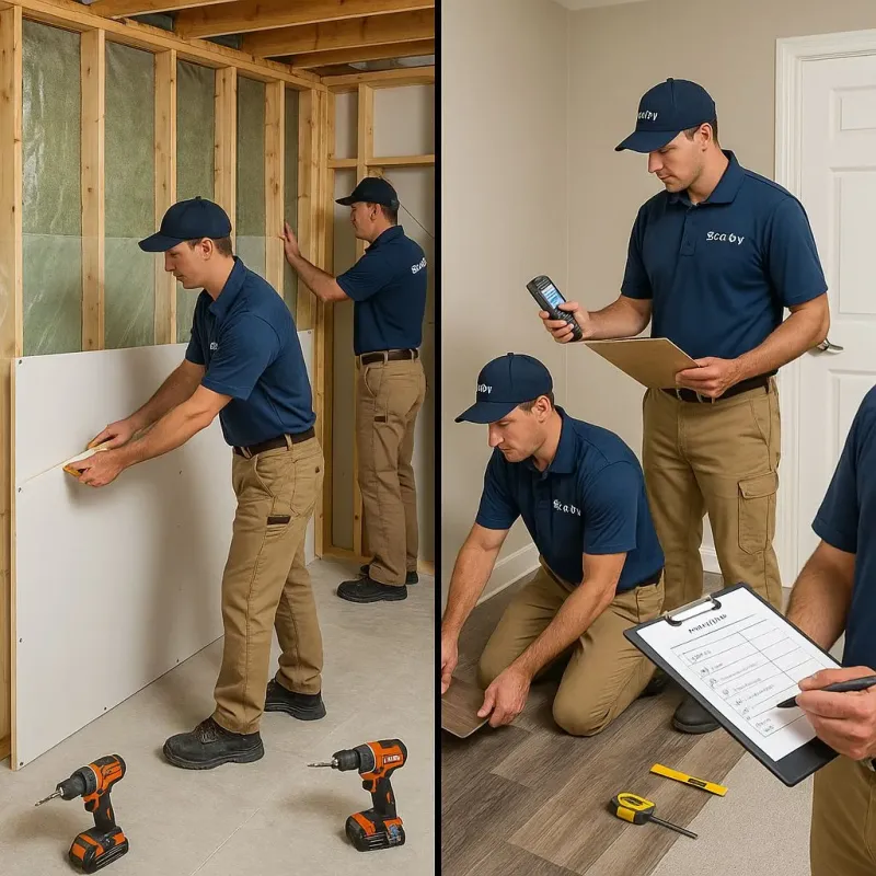 Repairs and Reconstruction process in Sixmile Run, NJ